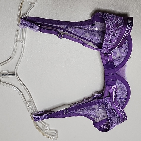Lounge luxe balcony purple bra underwire size 32D - Picture 5 of 5